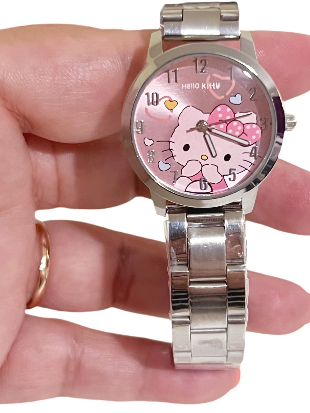 ⭐️Hello Kitty Pink Watch • Silver Band • New • Cute Boutique Style⭐️